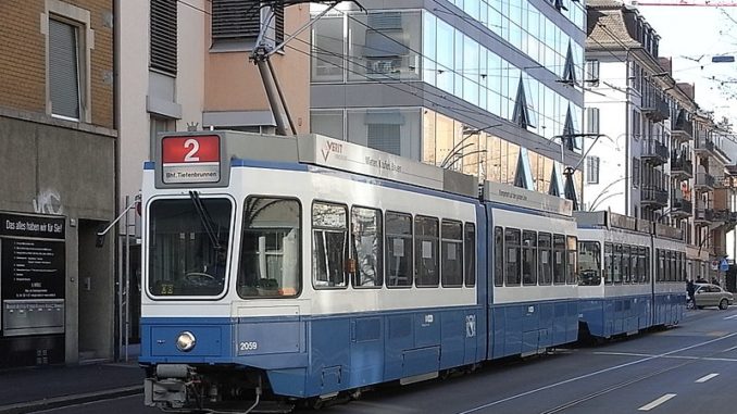 Tramvaj, Curych, Švýcarsko